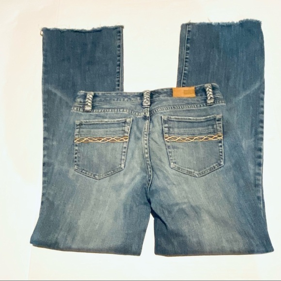 Tommy Hilfiger Y2K Raw Hem Bootcut Light Wash Denim Jeans Women's 4 - Picture 3 of 7